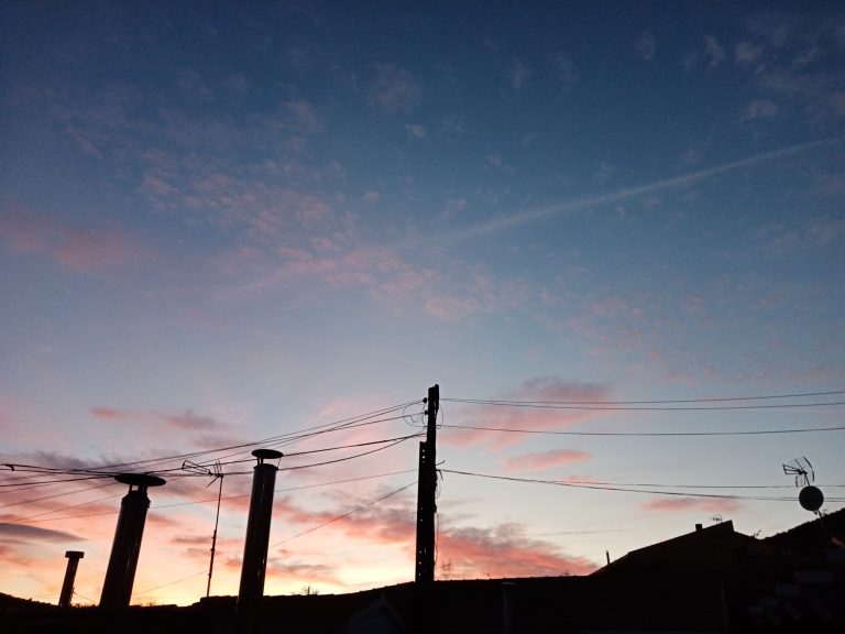 Volando al ocaso